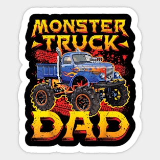 Monster Truck Dad Monster Truck Are My Jam Truck Lovers Sticker